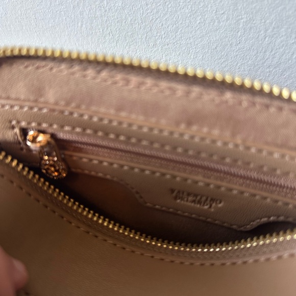 Valentino Orlandi Beige Quilted Crossbody Bag Dual Compartment NWT - Picture 10 of 10